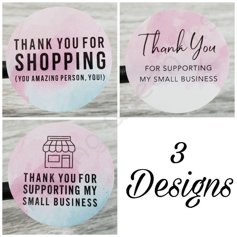 8/$20 100ct Thank You Stickers Round 1" Labels